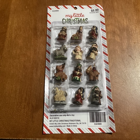 My Little Christmas Nativity Ornaments New - Picture 3 of 7